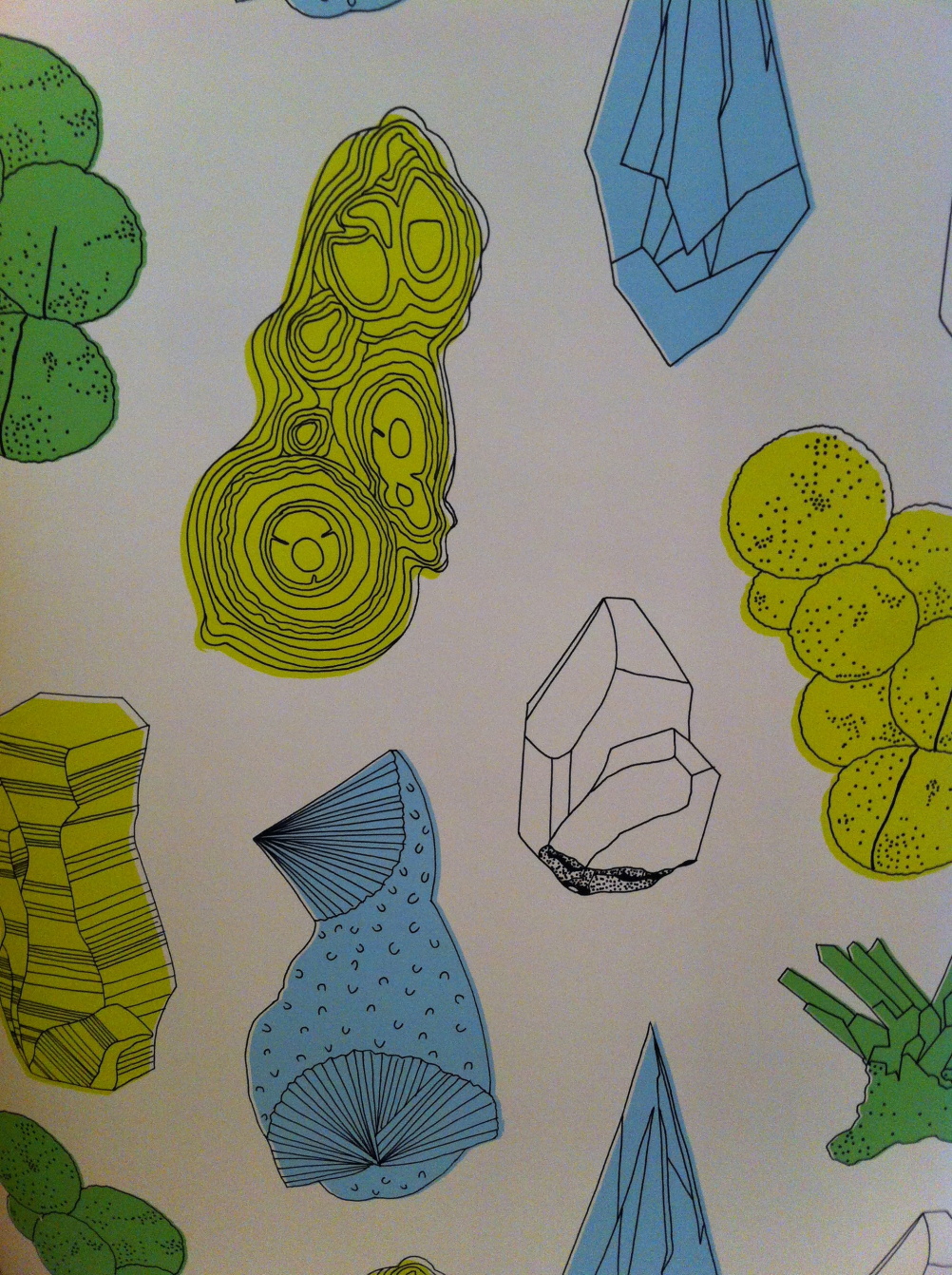 Minerals Wallpaper by Eliza Fricker for Baines and Fricker.