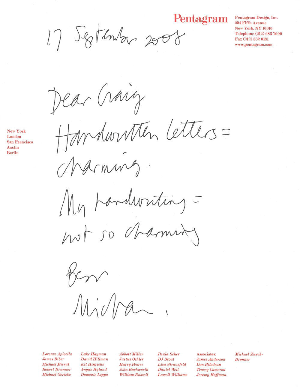 By Michael Bierut, Pentagram
