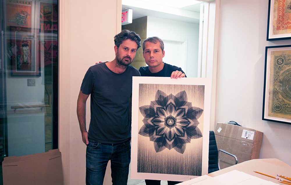 Shepard Fairey and Kai