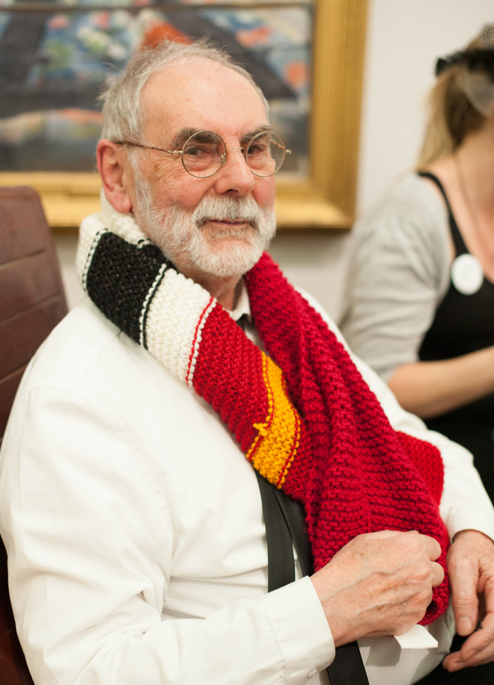 Jim Giles, with scarf