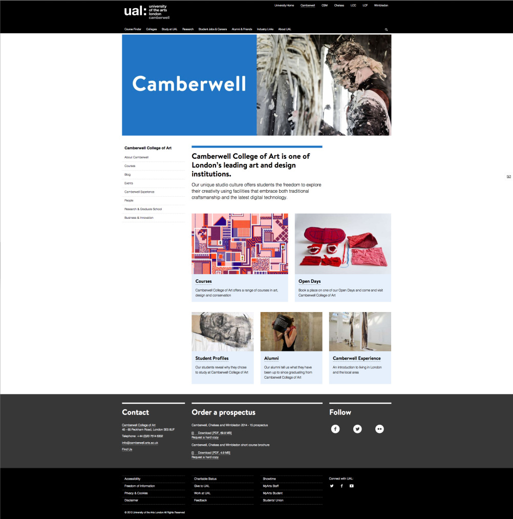 Camberwell College of Art section