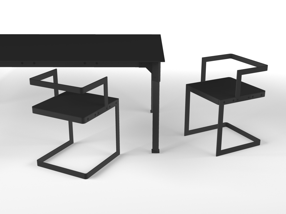 Chair and table render - awaiting pattern