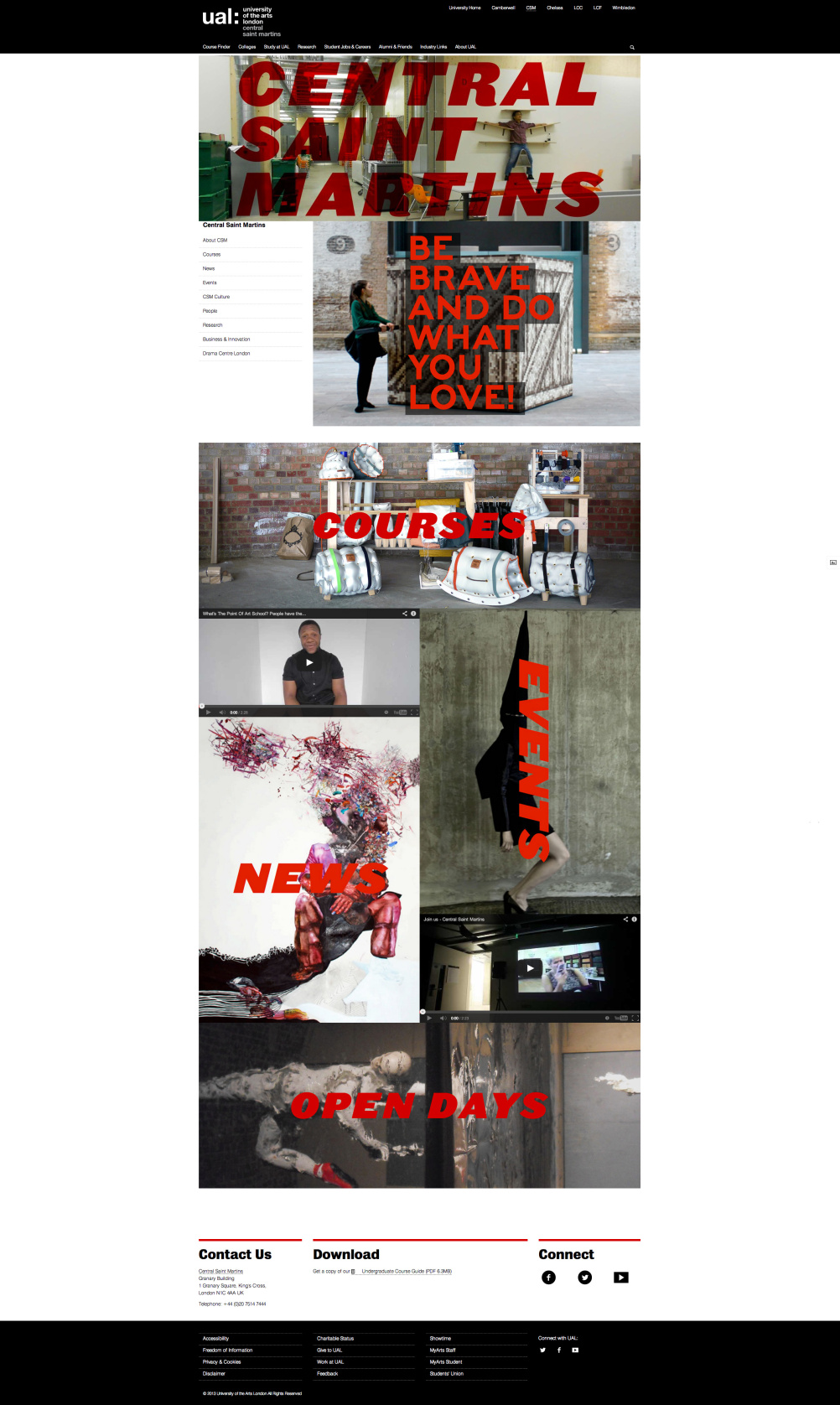 Central St Martins section