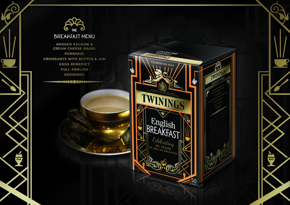 Twinings English Breakfast tea 80th anniversary limited edition pack