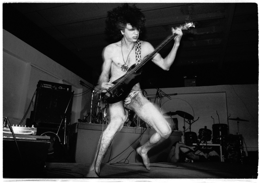 Joe Albanese of Mighty Sphincter, from a show at the Party Gardens opening for Dead Kennedys