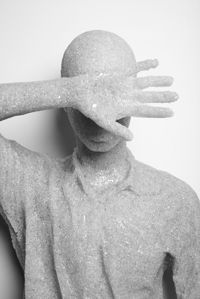 Daniel Arsham,  Shielded Figure, 2013