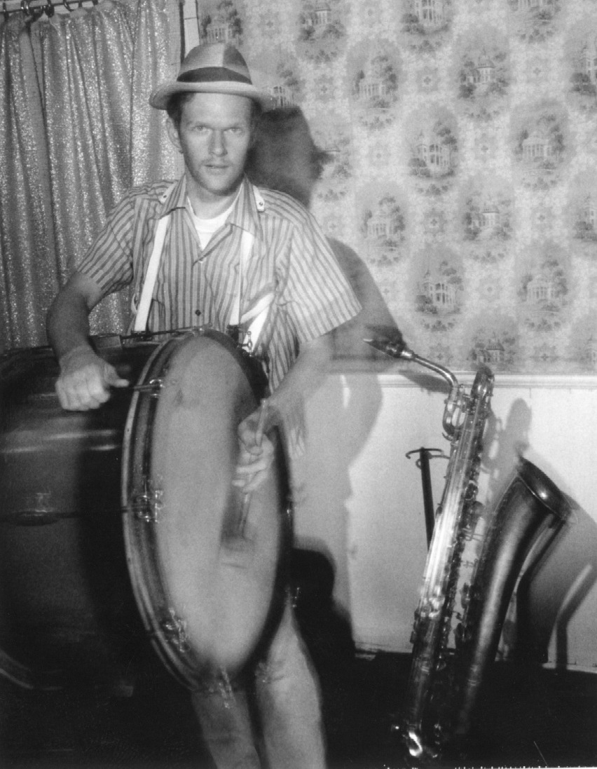 Chris Phillips of Squirrel Nut Zippers during recording sessions for the album HOT, 1994