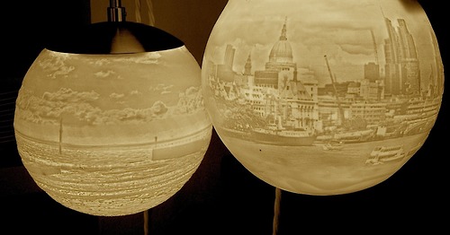 Porcelain lights, by Beth Lewis-Williams