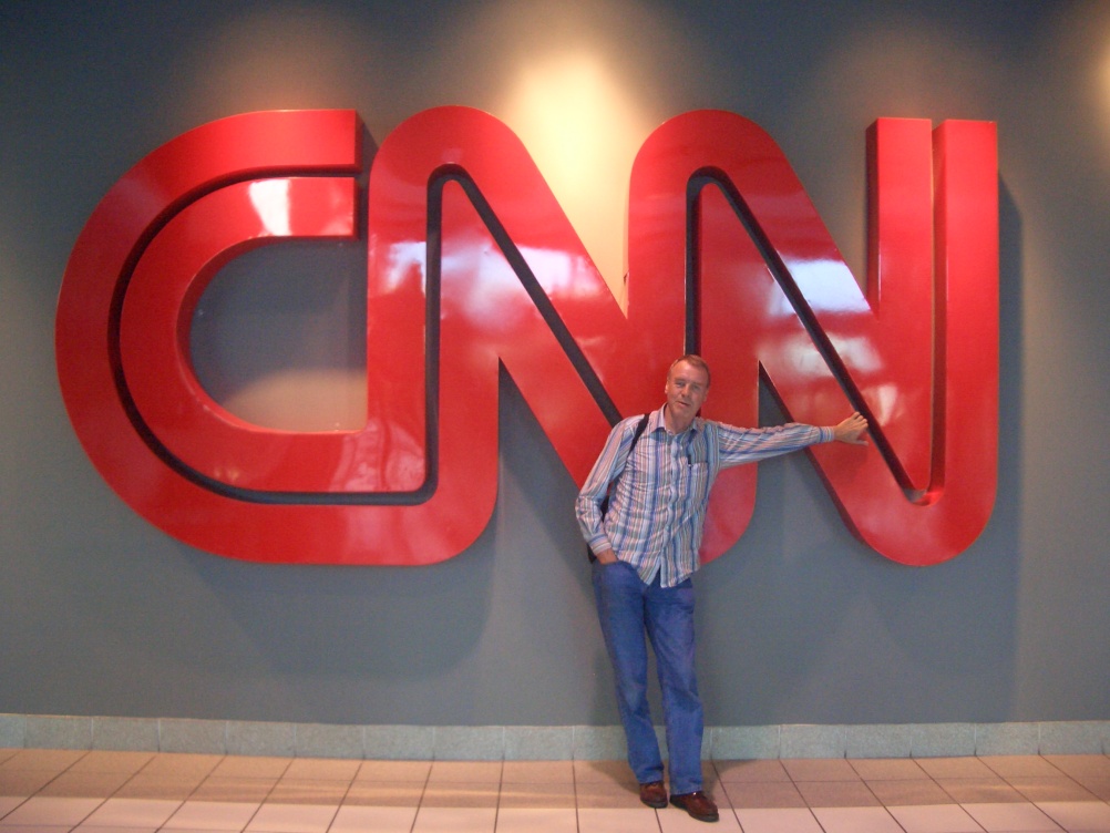 Graham with the CNN branding