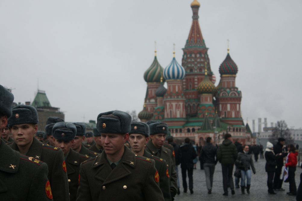 Soldiers on Moscow's Red Square