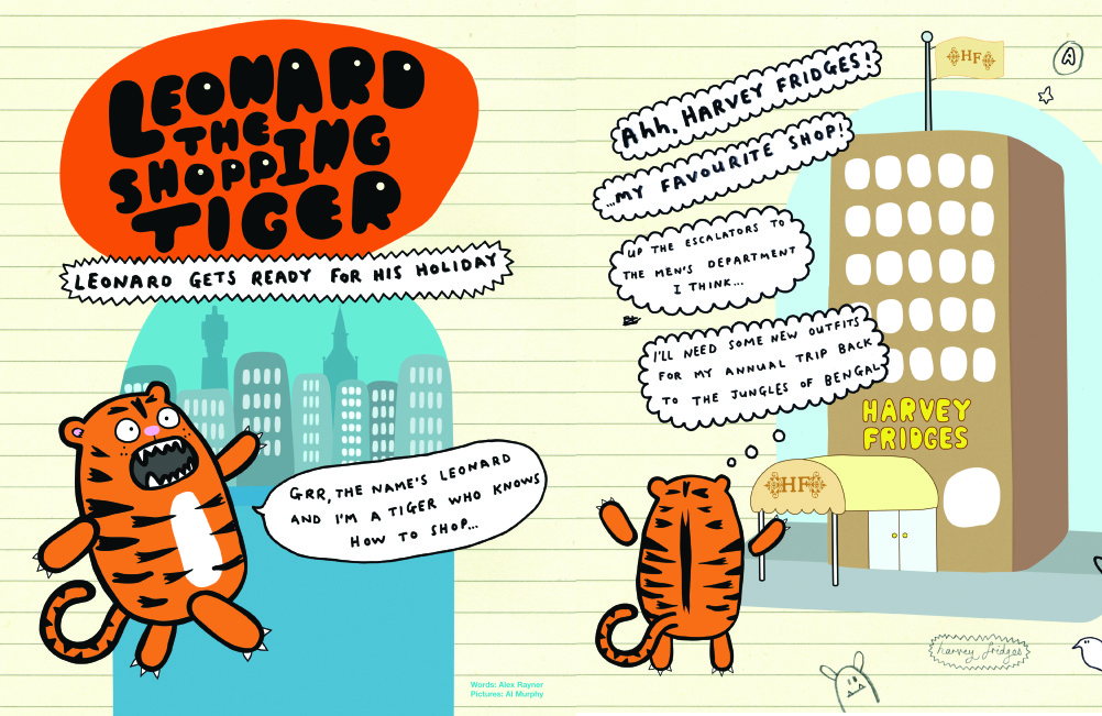 Leonard the Shopping Tiger.