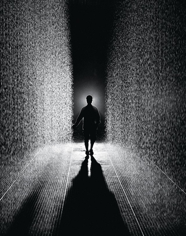 Rain Room for Barbian Centre by Random International: spatial design