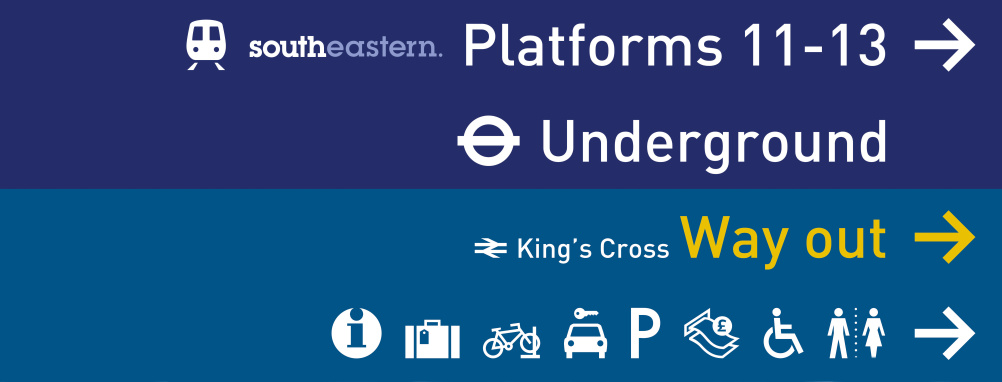 New St Pancras signage