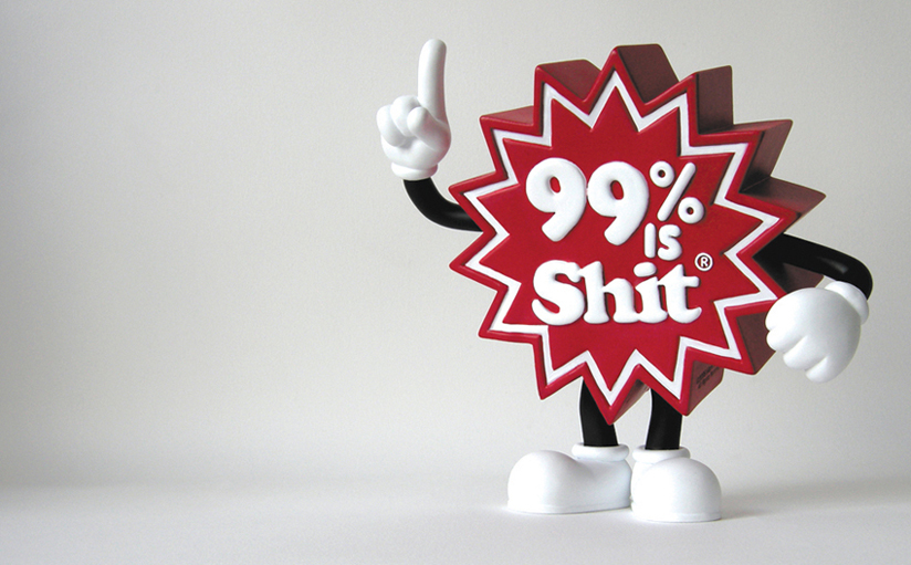 99% is Shit vinyl toy