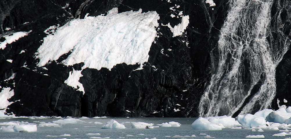 Base of Blackstone glacier, Alaska