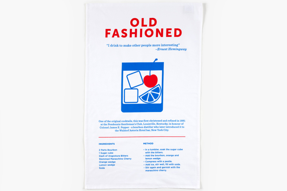 Crispin Finn Old Fashioned tea towel