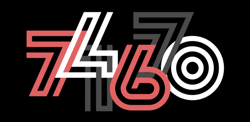 Lunetta typeface digits.