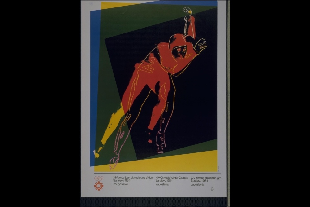 Andy Warhol created a series of official Olympic posters for the 1984 Sarajevo Olympic Games 