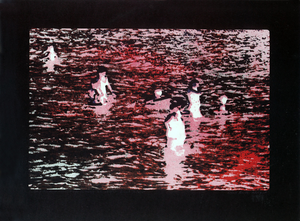 Bathers (b) 1969 Dye-transfer on dye-transfer paper mounted on board Paper 48.8 x 64.1 cm; Image 38.7 x 54.1 cm Printed at Creative Colour, Hamburg 9 trial proofs were made prior to making the final matrices Edition 75 + 7 artist’s proofs Published by Pet