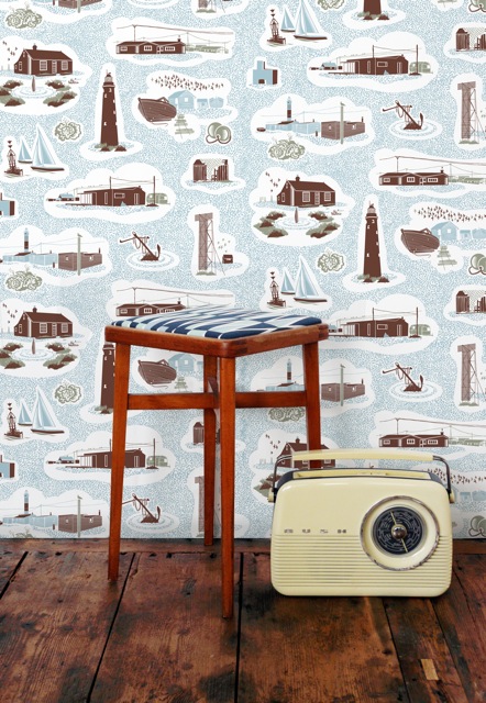 Dungeness Wallpaper by Mini Moderns