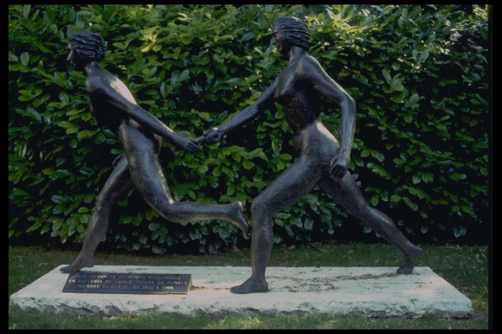 Sculptures in the relandscaped museum park