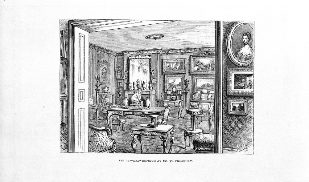 Fig.10 From The Handbook of The Jones Collection in The South Kensington Museum; Drawing Room at 95 Piccadilly, R.Clay and Sons, 1883. English