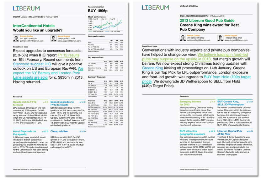 Liberum Research Note