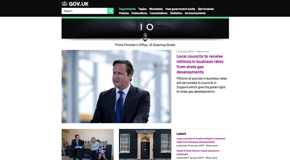 Website of the Prime Minister's Office