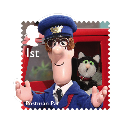 Postman Pat and cat Jess were introduced in 1981