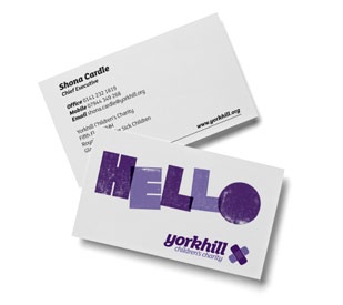 Yorkhill Business Cards.