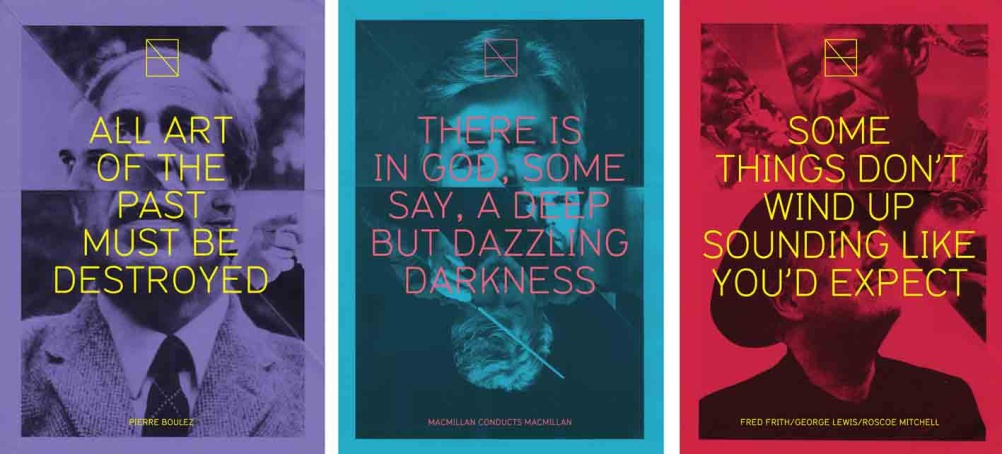 Poster campaign for BBC SSO Hear and Now season