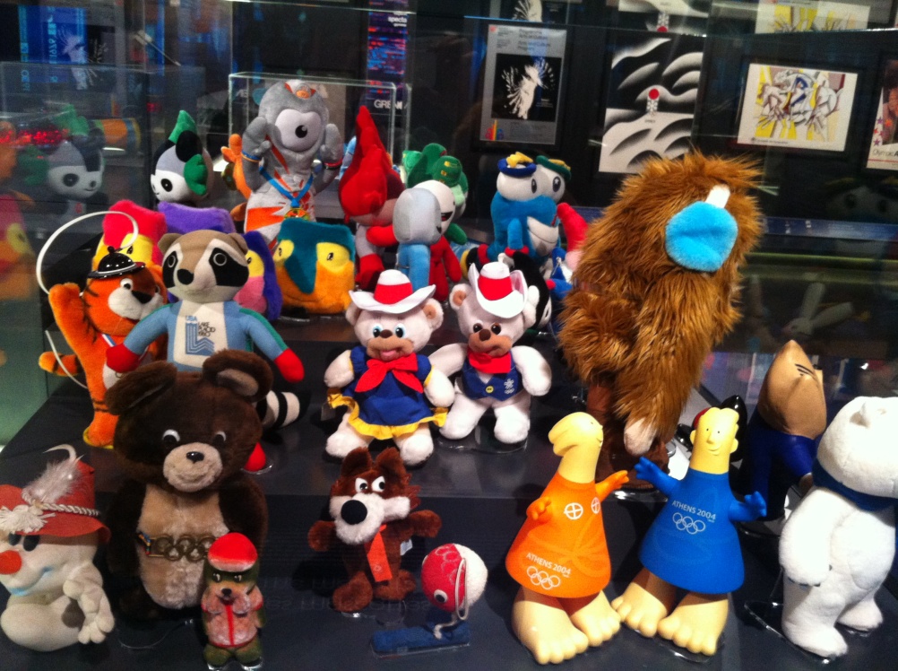 Olympics Mascots on display at the museum