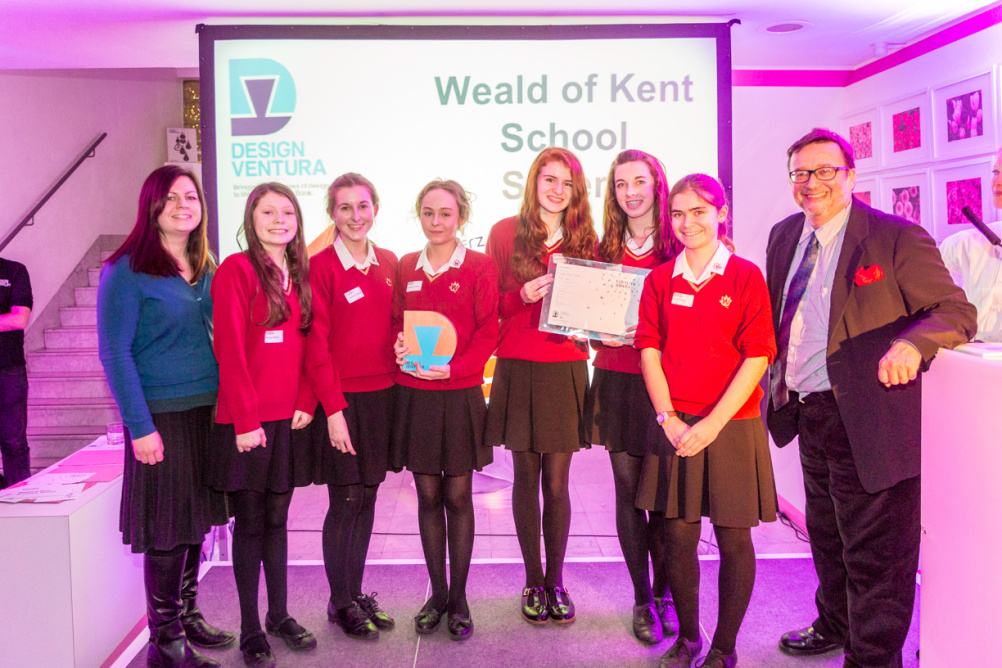 The winning team from Weald of Kent Grammar School 