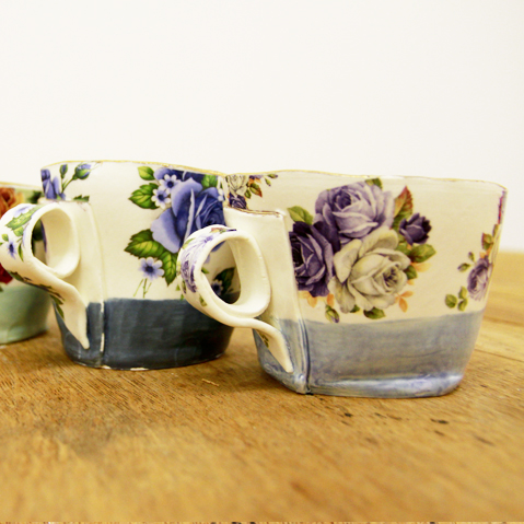 Alice Duck, floral cups