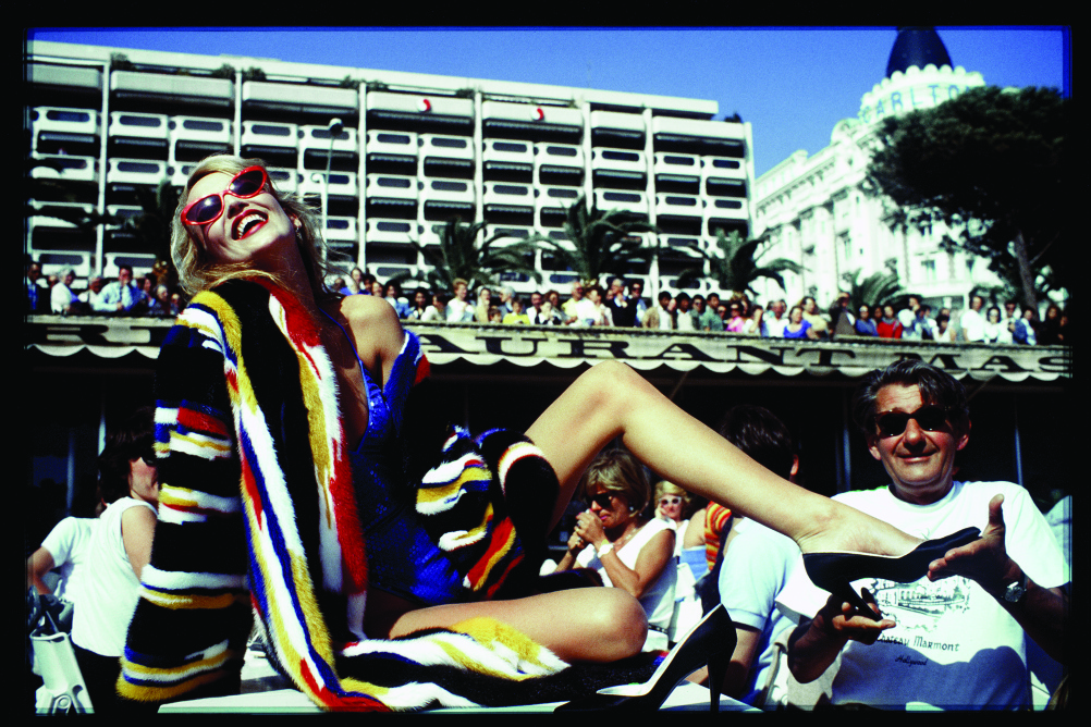 Jerry Hall and Helmut Newton, Cannes by David Bailey, 1983