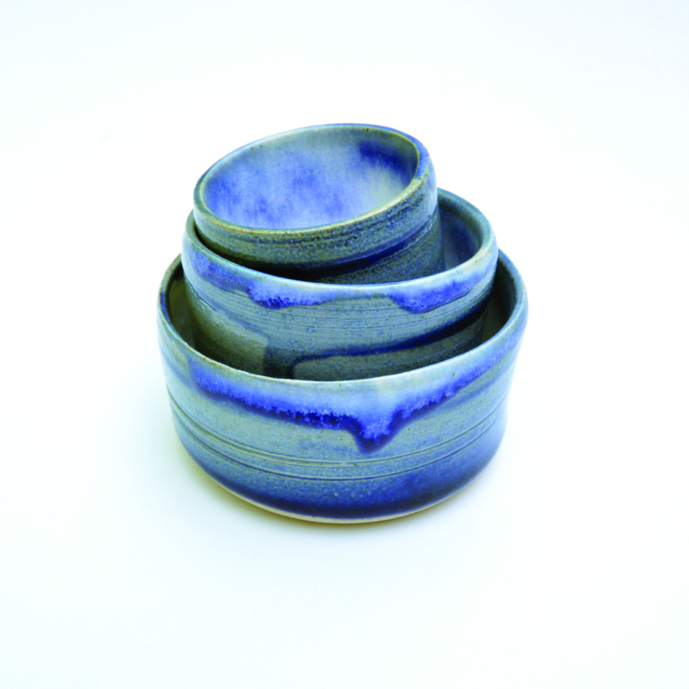 Hand-made pots by design advisor Lynne Elvins