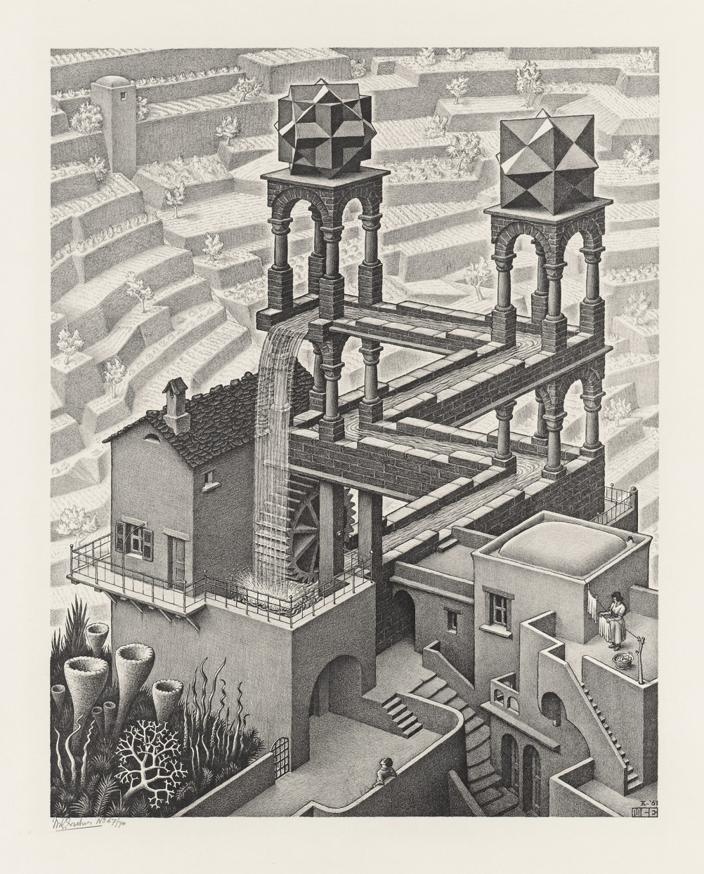 M C Escher's Waterfall 