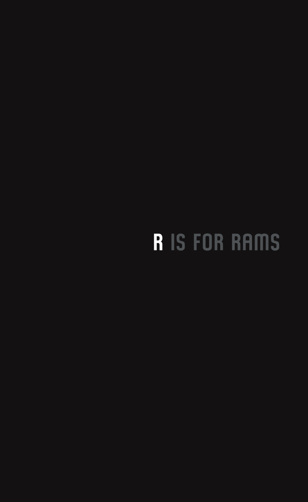 R is for Rams 