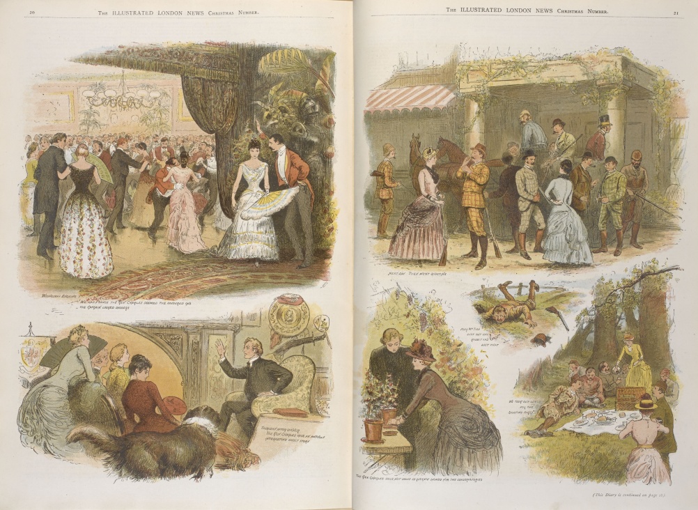 Rouge et Noir from Miss Pettifer's diary in the London Illustrated News