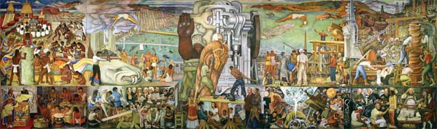 Pan American Unity Mural (1939), created by Diego Rivera with Thelma Johnson-Streat