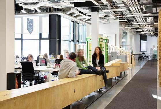 Airbnb Dublin office, designed by Heneghan Peng