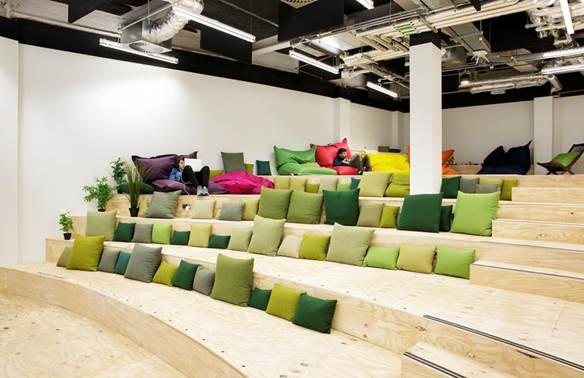 Airbnb Dublin office, designed by Heneghan Peng