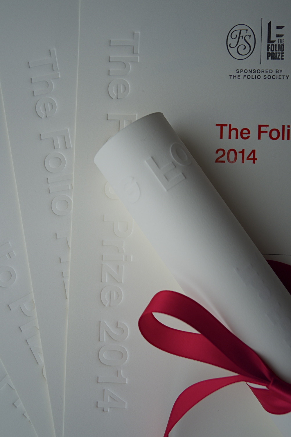 Folio Prize award designed by Sir Kenneth Grange and Mike Dempsey