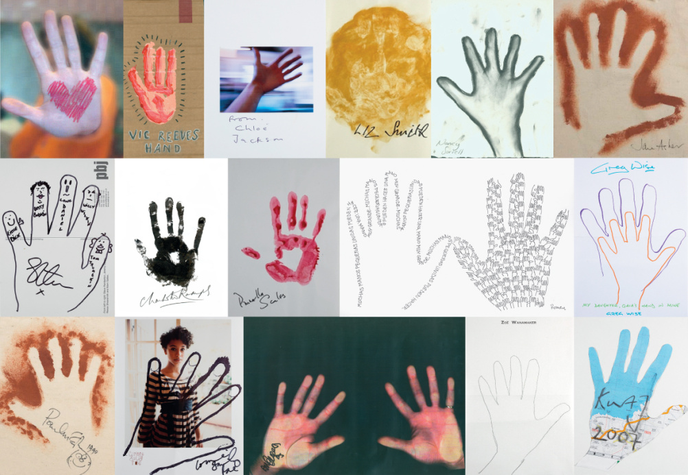 Celebrity hand-prints