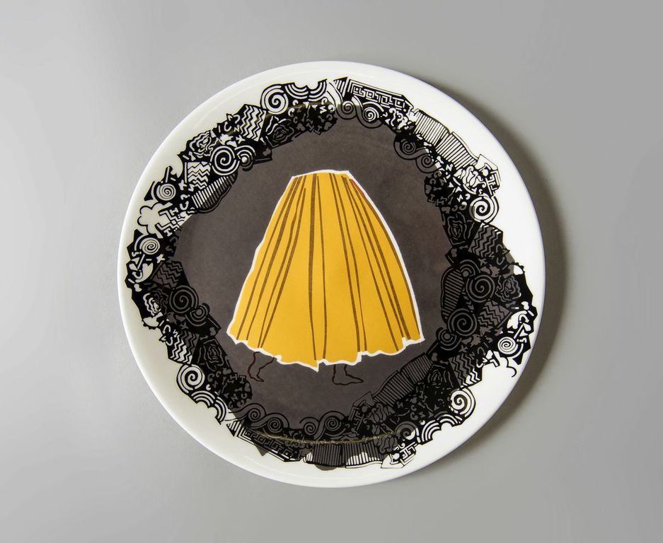 Skirt dish by Charlotte Hodes