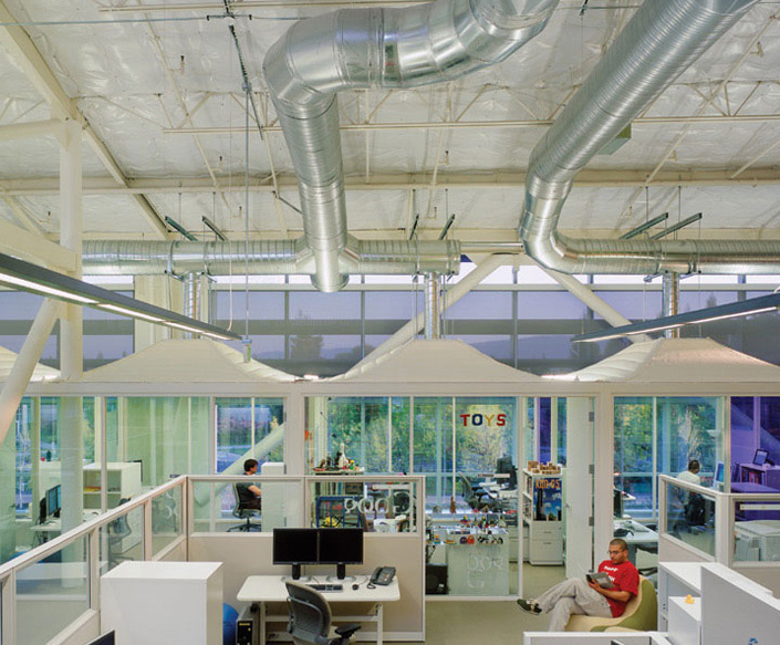 Google headquarters by Clive Wilkinson Architects