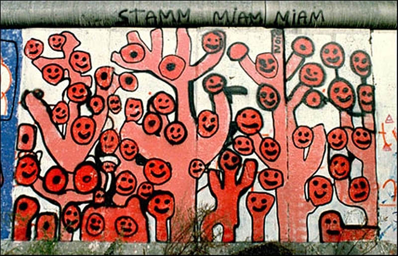 Noir original Wall painting from 1980s