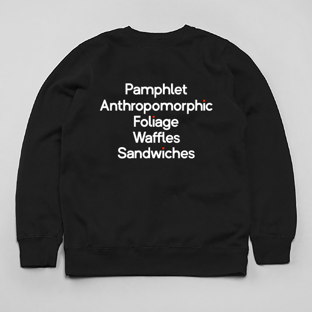 Typeface Sweatshirt by Andy Cooke