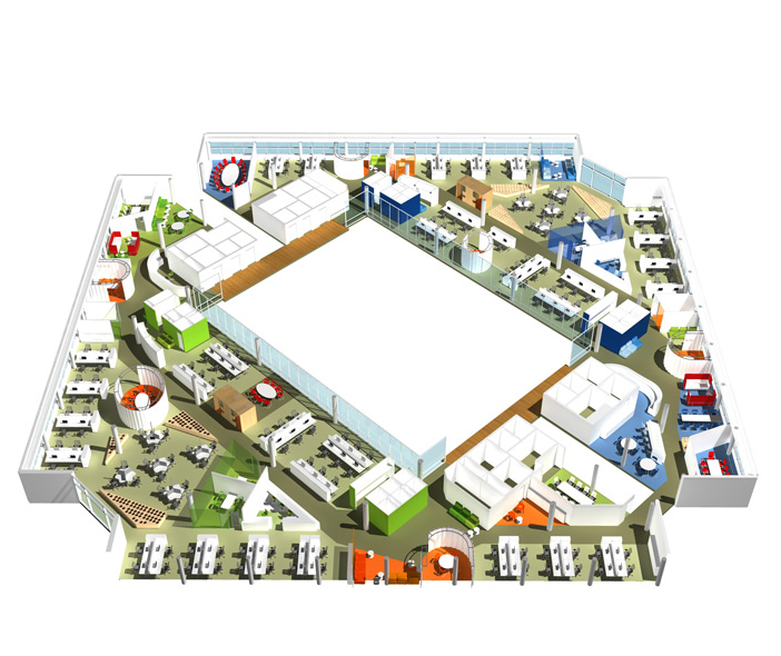 Nokia headquarters by Clive Wilkinson Architects