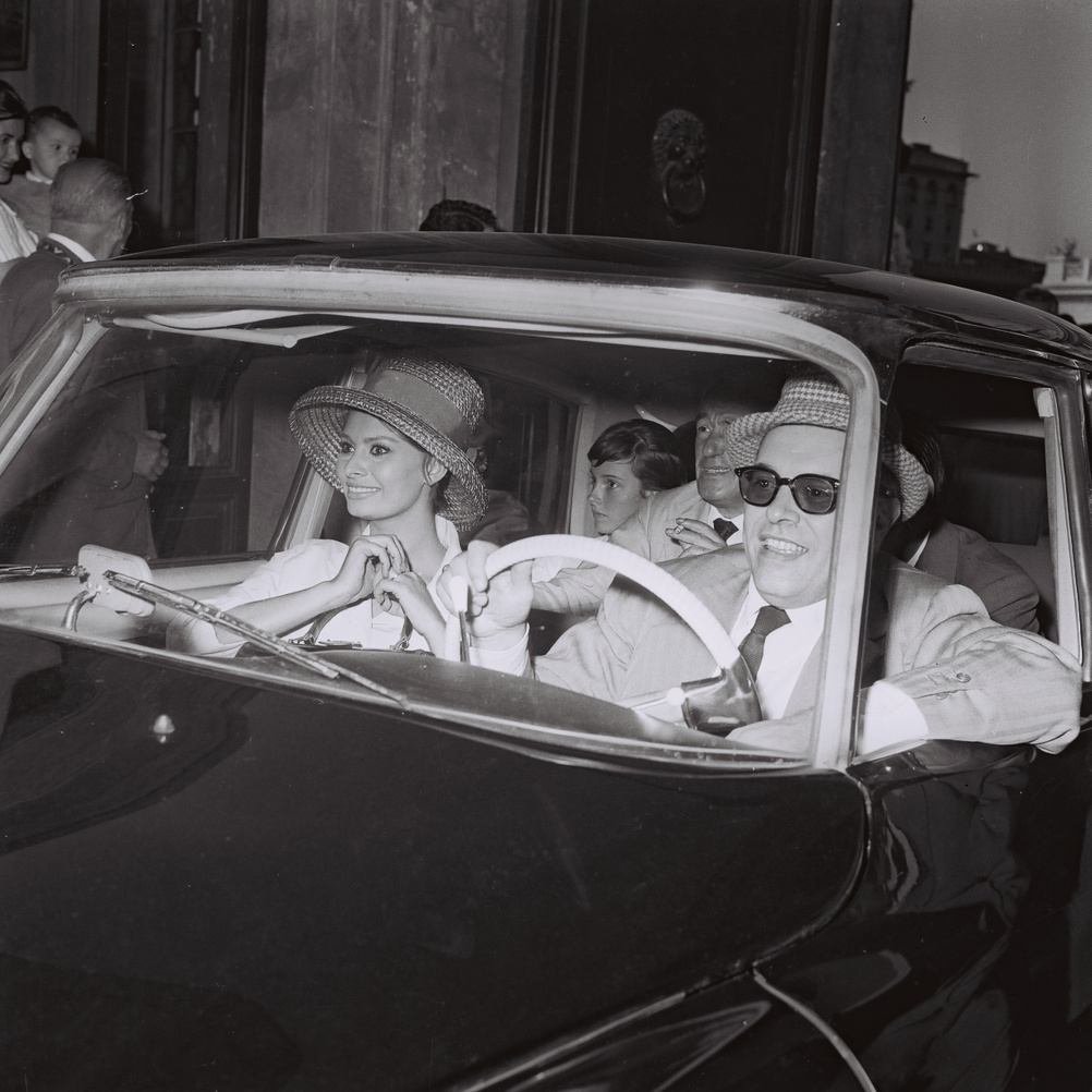 Marcello Geppetti (1933-1998) Carlo Ponti, Sophia Loren and Vittorio De Sica, Rome, 1961